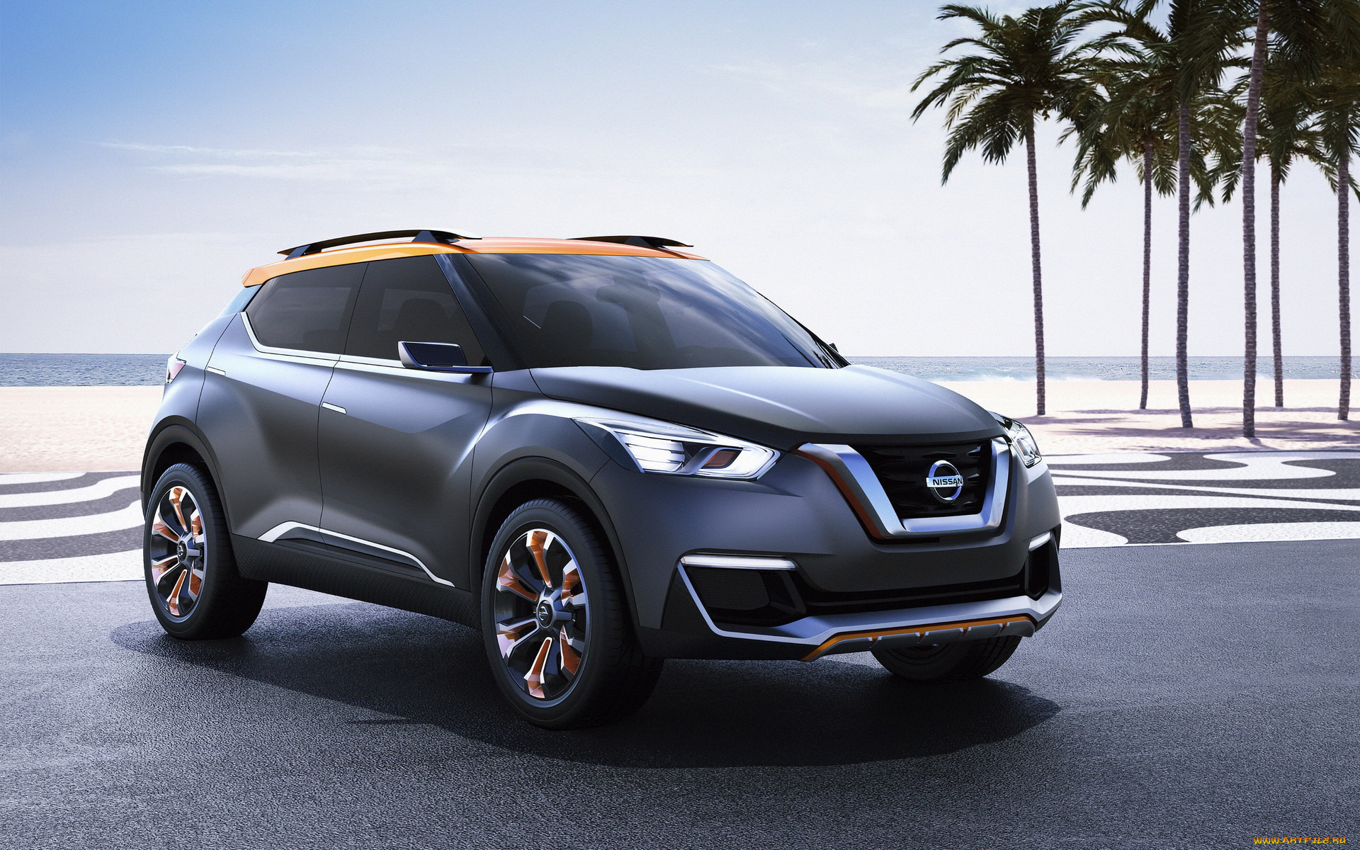 , nissan, datsun, straddling, car, concept, suv, kicks